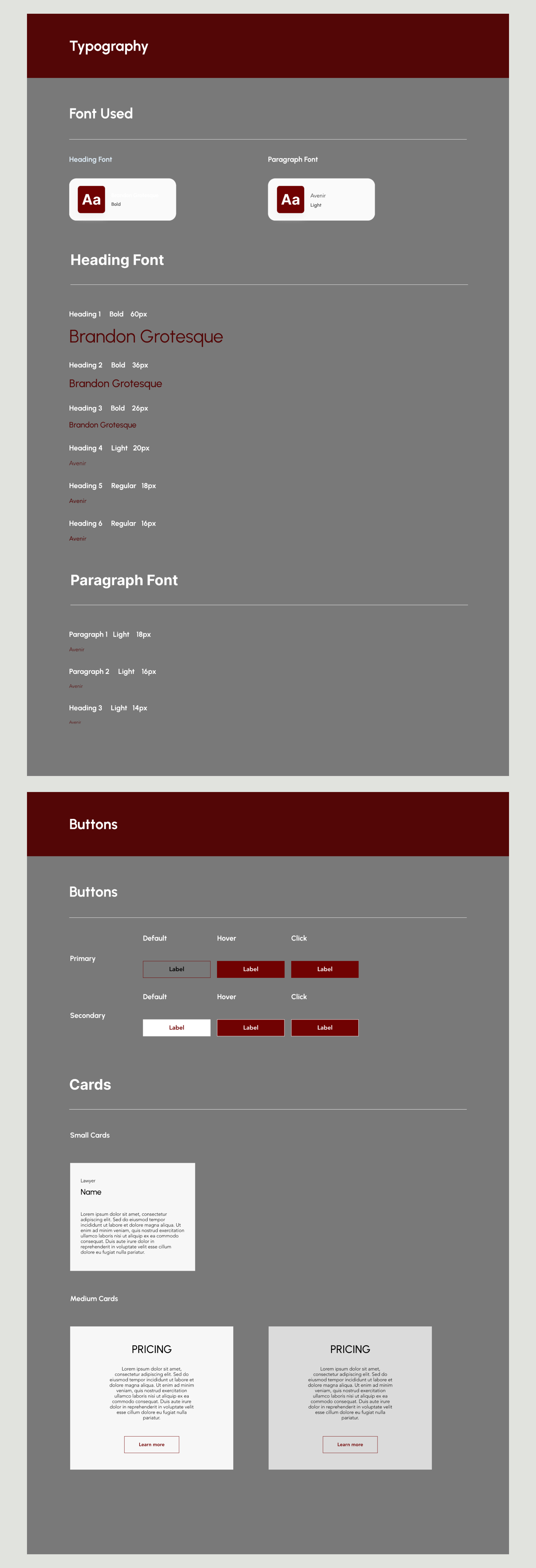 Elite Typography & Buttons